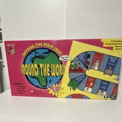 Learning Well Getting the Main Idea Around the World Board Game, 2-in-1 Ages 8+