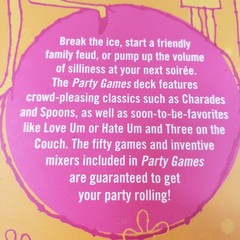 Party Games 50 Incredibly Fun Crowd-Pleasers Card Deck Compass Labs 2002 Adults
