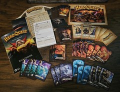 Avalon Hill HeroQuest Game Screen Rulebook Quest Book Cards Gameboard Character