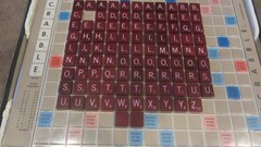Vintage Scrabble Crossword Game Deluxe Edition Turntable Selchow & Righter 1977