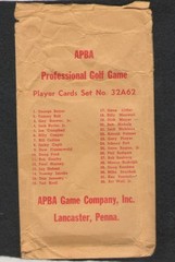APBA Pro Golf Cards 32C62. The Original 1962 Card Set! Worn But Ready For Play