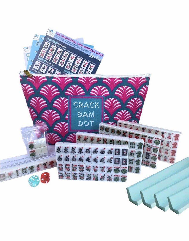 My Fair Mahjong Mini American Series Complete Travel Set With Accessory Bag