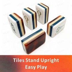 Tortoiseshell 4Layer Mahjong Tiles – American Set 160 Tiles – Beautiful!