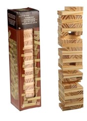 Tumbling Tower Game Wooden Stacking Blocks – 72 Pcs Set – Crafts