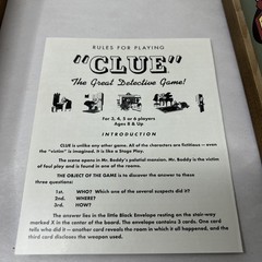 MONOPOLY and Clue Deluxe Vintage 2 in 1 Wood Game Collection Set Complete