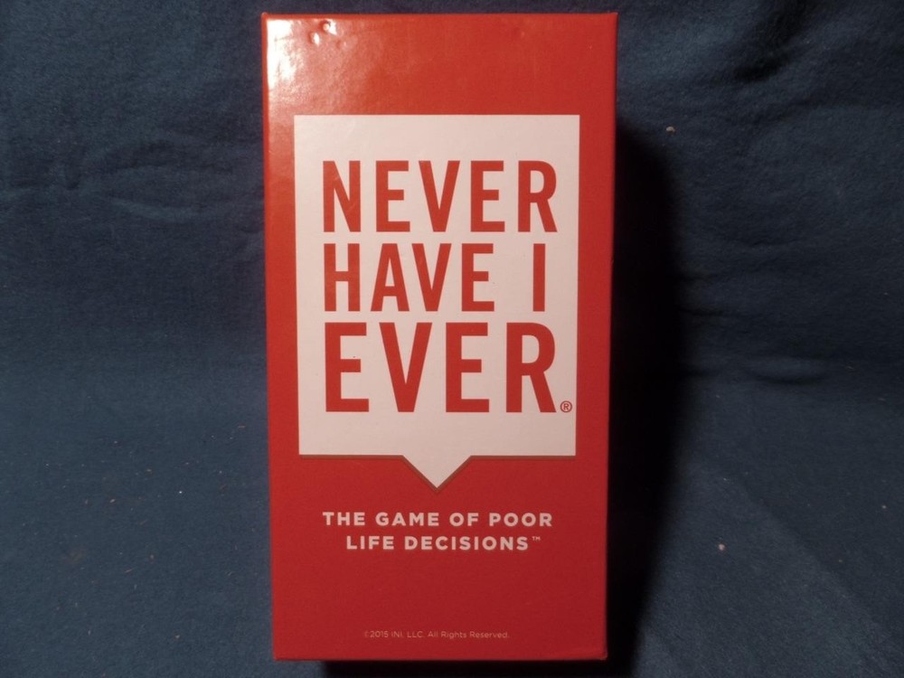 Never Have I Ever Fun Party Card Game Ages 17+
