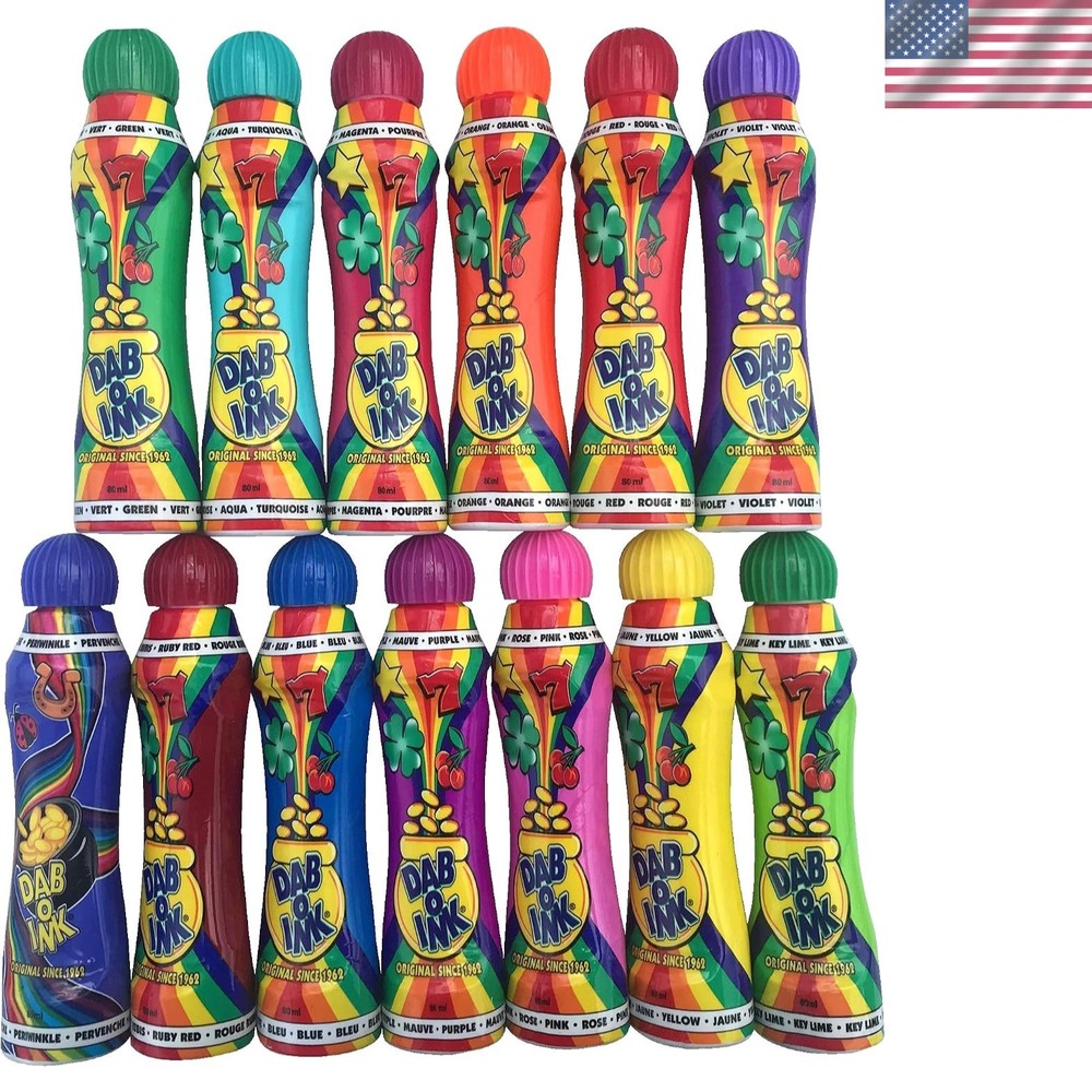 3oz Bingo Daubers – Mixed Colors – 24ct 13 Colors