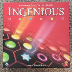 INGENIOUS — Strategy Board Game 1 Player Ages 8+ 2004 -VG to LN- Complete