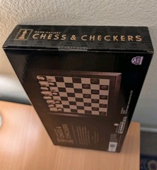 2-in-1 Chess & Checkers NIB Game Gallery By Spinmaster