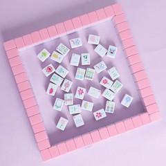 My Mahjong Trove 160 Pink American Printed 1.2 x 0.9 x 0.59 inches,