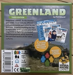 Greenland A Survival Game For 1-4 Players. 3rd Edition. Used.Ages12+;Players1-4