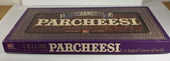 Vintage 1989 Parcheesi Deluxe Board Game Milton Bradley Complete Wood Pawns
