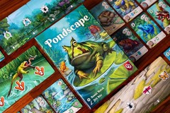 Pondscape Board Game with Wooden Frog Promo by Capstone Games NEW in Shrink