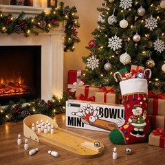 Fun Mini Bowling Set: Unisex Tabletop Game for Multiple Players & Parties