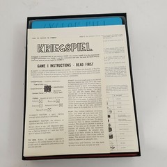 Kriegspiel Military Chess Wargame Avalon Hill 1970 Bookshelf Game 806 Punched