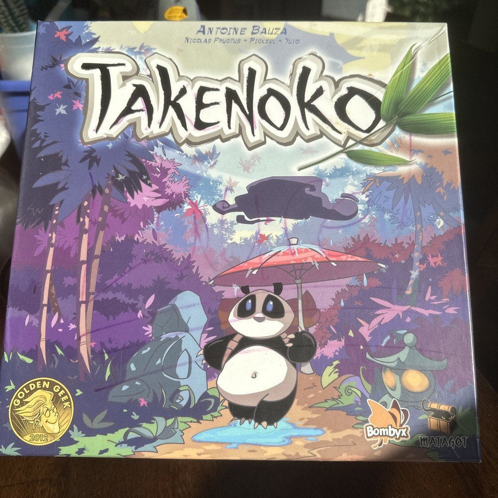 TAKENOKO Board Game Matagot Japan Panda Complete Family Game Pre-owned