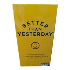 Better Than Yesterday 365 Daily Challenges Life Fullfilling Game Meme NEW Sealed