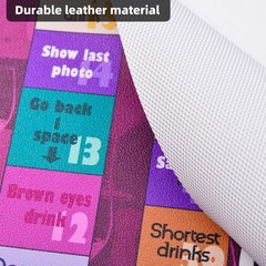 NETANICO Drinking Games,Leather Mat Drinking Board Game for Adults,Interactiv…