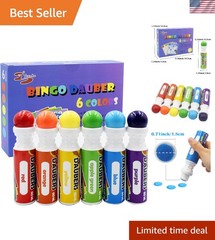 Mixed Colors Bingo Daubers Set for Kids – Non-Toxic Creative Art Markers