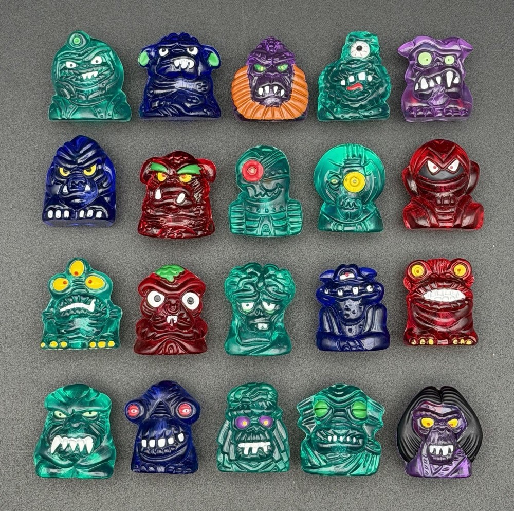 Crazy Bones Hielocos Coca-Cola Mixed Painted Monsters Set 20 Bad Aliens