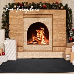 Fireplace Rugs Fire Resistant – 28 X 48 X 0.04 Inch 2’4″ x 4′ (Square), Black