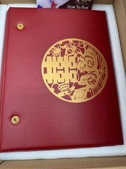 Yellow Mountain Imports Chinese Mahjong Set Rouge Heritage 146 Medium Tiles