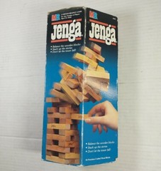 Original Vintage 1986 Jenga Game By Milton Bradley Hasbro Made In USA