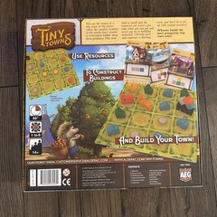 Tiny Towns Board Game Complete Used 2019 Alderac Entertainment Group AEG 7053
