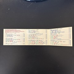 1986-87 National Mah Jongg League official card