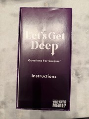 Lets Get Deep Questions for Couples 2021 Game Card USED