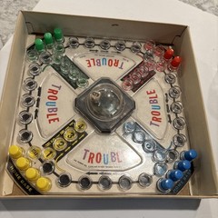 Vintage 1965 Trouble Board Game Kohner Bros No 310 Pop-O-Matic Missing Pieces