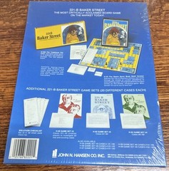 221 B Baker Street Game Set #3 Extension Pack New Sealed John N Hansen