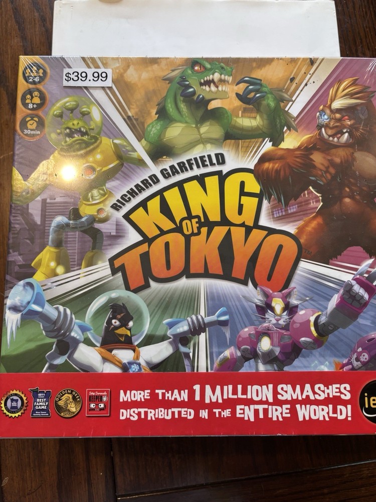 IELLO King of Tokyo Board Game Monsters Theme Golden Geek Award 2+ Players 8+