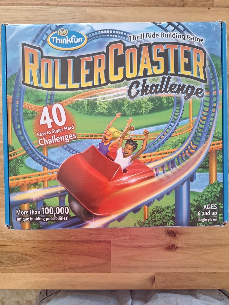 Roller Coaster Challenge COMPLETE Thinkfun 2017 Building Game Puzzles Ride