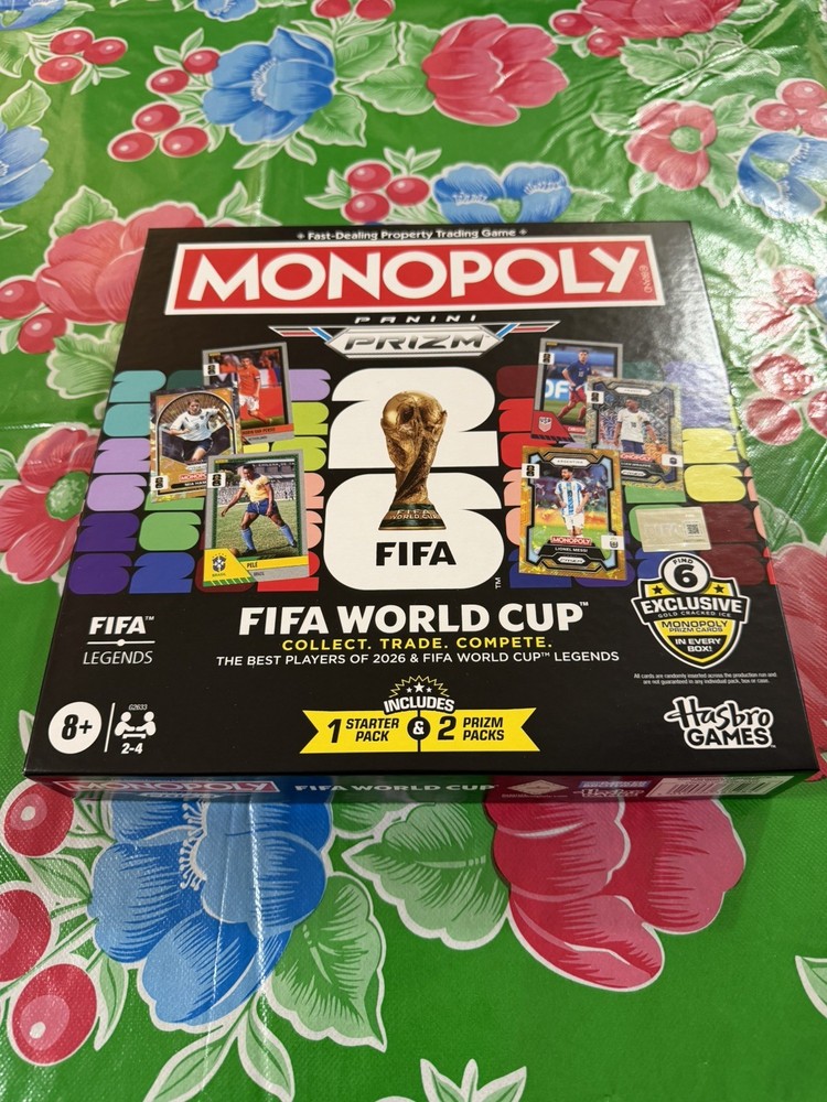 2026 Prizm Soccer Monopoly FIFA World Cup Game Board NEW SEALED Football Mundial