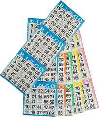 Bingo Paper Game Cards – 3 Cards – 5 Sheets – 100 Books of 5 Sheets