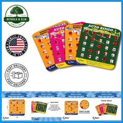 Portable Bingo Game Cards with Sliding Windows – Classic Travel Fun for All Ages