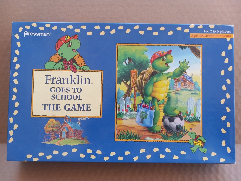 Franklin Goes to School 1986 Vintage Board Game Preschool to 8 years