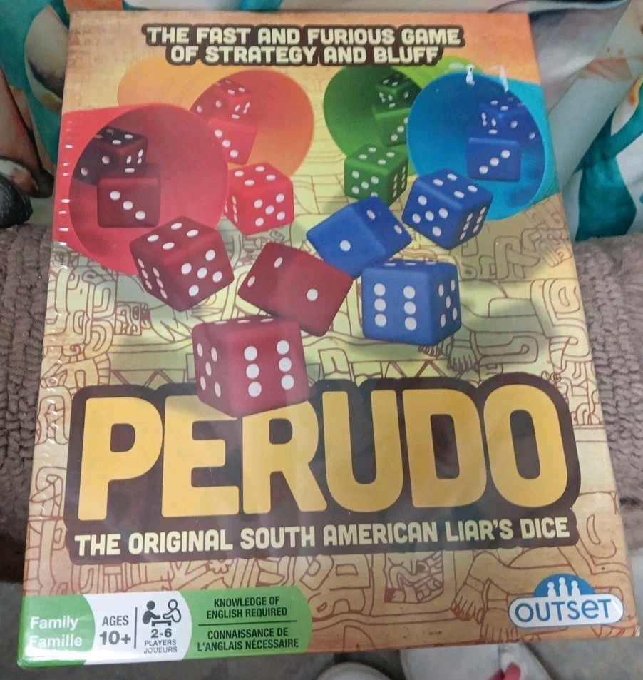 Outset Med Board Game Perudo – The Original South American Liar’s D Box VG+/NM