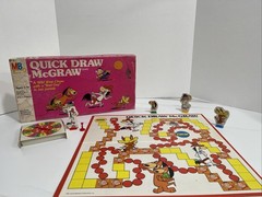 QUICK DRAW MCGRAW Hanna Barbera Board Game COMPLETE Milton Bradley VINTAGE 1981