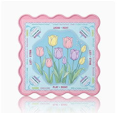 Mahjong Mat 31.5×31.5 Inches Mahjong mat for Table, Anti-Slip Noise Reduct tulip