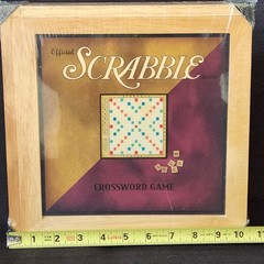 NEW Official SCRABBLE Parker Bros Nostalgia Edition Wooden Box Board Game Sealed
