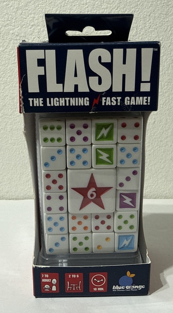Dice Game FLASH! Blue Orange Games 7-Adult 2-6 Players 10 Minute Dice Game READ