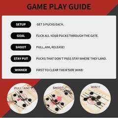 Fast Sling Puck Game, Super Sling Puck Board Game, Large Size-2 Pack Brand New