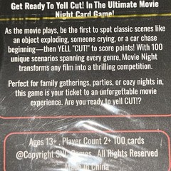 Movie Night Card Game Interactive Family Fun for Movie Lovers – Watch React Win