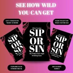 Sip or Sin Drinking Couple Game – Freaky Couples Game for Romantic Date Night, A