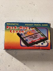 PAC-MAN – Puck-Man Chess – Pocket Travel Game – Vintage