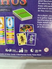 Bacchus card game by Alex Zucchini SEALED 3-5 players, ages 10+, 20-30 Minutes