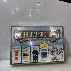 Coeur D’Alene-opoly Board Game: New & Factory Sealed North Idaho City Lake