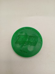 Vintage Brass & Plastic Pog Slammers, Lot Of 4, Yin Yang, Holographic,snake,skul